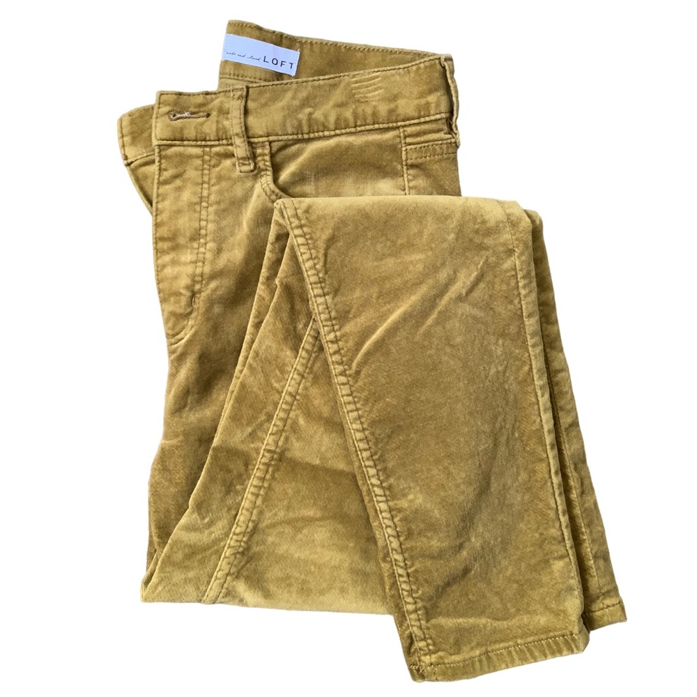 LOFT Velvet Skinny Pants